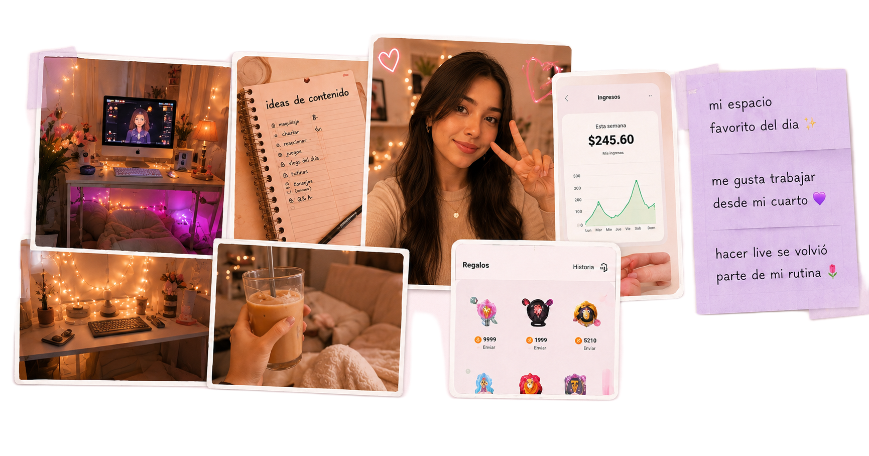 Creadora de contenido en Bigo Live