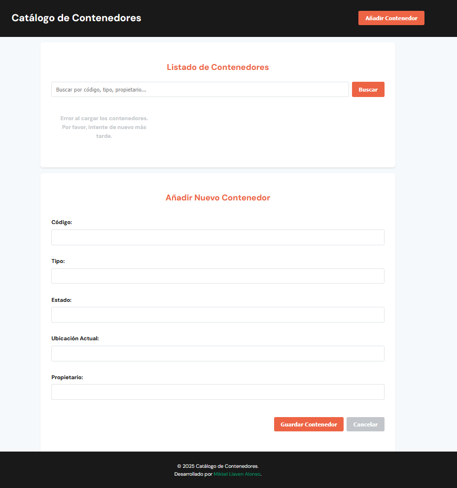 Container Catalog_API